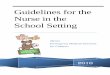 Guidelines for the Nurse in the School Setting · 618-650-2000 or 1-800-234-4844 University of Illinois-Chicago, 1200 West Harrison, Chicago, IL 60607; 312-996-4350 or 312-413-0544