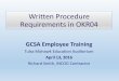 Written Procedure Requirements in OKR04 PowerPoints for... · 2016-04-20 · 3 ODEQ & OKR04 Perspective •Most procedure requirements and recommendations have always been in OKR04