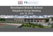 Brookland Middle School 2014-07-18آ  BROOKLAND COMMUNITY MEETING â€“MARCH 23, 2013 CONSTRUCTION UPDATE