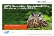 CIPS Supplier Sustainability Review July 2015 · ©CIPS 2015 2 1. Introduction to this new report “I am delighted to introduce the very first CIPS Supplier Sustainability Review