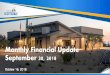 Monthly Financial Update September 30, 2018 · 2018-10-15 · Monthly Financial Update September 30, 2018 October 16, 2018. General Fund Operating Sources September 2018: ... Community
