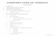 COMPANY CODE OF CONDUCT · 2019-11-15 · Page 2 of 15 VI. INTEGRITY IN THE WORKPLACE – RESPECT FOR COMPANY ORGANIZATION, PROCESS AND REPUTATION A. Misrepresentation and Disparagement