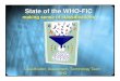 State of the WHO-FIC...CLASSIFICATIONS … BUILDING BLOCKS OF HEALTH INFORMATION … Some WHO Announcements • ISWG on Health Statistics: – with UNSD 28 October 2005 Rome • Health