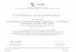 Certificate of Qualification - Australian Pipeline Valve · Certificate of Qualification Joint Qualification System for suppliers to the Oil Industry in Norway and Denmark Atle Gjertsen