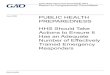 GAO-20-525, Public Health Preparedness: HHS Should Take ... · To conduct this work, GAO reviewed agency NDMS planning documentation, including NDMS staffing decisions, team structures,
