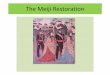 The Meiji Restoration · The Satsuma Rebellion and Saigo Takamori-Some of the changes were happening too quickly for some traditionalists-Some of these samurai had initially supported
