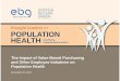 thought leaders in POPULATION HEALTH identifying ... · thought leaders in Identifying implementation tactics This session will explore the activities of some well-known employer