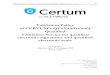 Validation Policy of CERTUM’s QESValidationQ Qualified ... · [ETSI-101-903] ETSI TS 101 903 V.1.3.2 (2006-03) XML Advanced Electronic Signatures (XAdES). [ETSI-102-778] ETSI TS