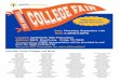 college fair flyer - Uplift Education · Colgate University College of St. Benedict/St. John's University Dickinson College Duke University Earlham College Elon University Hamilton