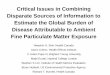 Critical Issues in Combining Disparate Sources of ...€¦ · 01/10/2013  · Aaron Cohen, Health Effects Institute . C Arden Pope III, Brigham Young University . Majid Ezzati, Imperial
