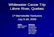 Whitewater Canoe Trip Liأ¨vre River, Quebec - yates. River Trip Presentation - No...آ  Allan Yates Jennifer
