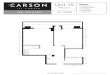 Unit 15 Rooms - The Carsonthecarson.ca/wp-content/uploads/2018/05/unit15.pdf · Unit 15 Rooms: •1 Bedroom •1 Living Room •1 Kitchen •1 Bathroom 2ND-10TH FLOOR 141 TOWER •1