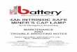 4Ah I.S Battery R110 Headpiece Maintenance Trouble Shooting … · 2020-05-11 · 35(9(17$7,9( 0$,17(1$1&(,w lv uhfrpphqghg wkdw d txdqwlw\ ri khdgslhfhv frpsohwh zlwk fdeohv eh dvvhpeohg