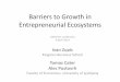 Barriers to Growth in Entrepreneurial Ecosystems · 4/8/2019  · Barriers to growth Barriers to growth are firm-level factors that are necessary conditions for persistent growth