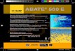 ABATE - BASF ABATE 500 E kan slegs deurâ€کn geregistreerde lugbespuitingsperateur metâ€کn korrek gekalibreerde,