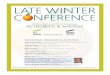 LATE WINTER C NFERENCE - HJ Sims · Reinventing the Relationship Between Acute Care Hospitals and Senior Living Communities Guest Speaker, DR. BRENDAN CARR, MD, MA, MS Thomas Jefferson