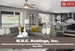 M.D.C. Holdings, Inc.€¦ · Company Overview 3 Founded in 1972, M.D.C. Holdings, Inc. is one of the leading homebuilders in the United States. Through our Richmond American Homes