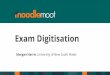 Exam Digitisation - Moodle · 2020-01-28 · The way forward is digital… Full digital exams Projects in the pipeline Not quite there yet Exam digitisation is a mid-way solution
