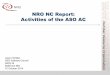 NRO NC Report: Activities of the ASO AC ... NRO EC NRO NC Internet Corporation for Assigned Names and