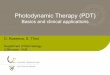 Photodynamic Therapy (PDT)mpsevents.be/global/Caraibes/rapports/pdf/Roseeuw_PDT.pdf · 2016-06-20 · Photodynamic Therapy (PDT) Basics and clinical applications D. Roseeuw, S. T’kint