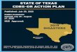 STATE OF TEXAS CDBG-DR ACTION PLAN · 2020-07-29 · outlined in this Action Plan, the GLO will coordinate with other state agencies, local governments, and local nonprofit organizations