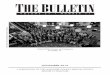 11-16 BULLETIN :9-09 BULLETIN · 2016-11-01 · THE BULLETIN Society Office: 2612 Commons Blvd. • Augusta, GA 30909 706-322-1254 • FAX 706-736-8055 • ... oversight, advertisement