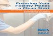 Ensuring Your Facility Makes a Clean Start · a sports event, the washrooms may be cleaned and disinfected a˙er every break or a˙er major usage by visitors. Frequencies need to