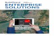ENTERPRISE SOLUTIONS · management solutions allow centralized monitoring of safety and security across distributed locations and our infrastructure management solutions enable efficient