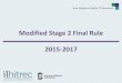 Modified Stage 2 Final Rule 2015-2017 - IL-HITREC Modified Stage 2 Final Rule... · for Stage 1 Providers for Meaningful Use in 2015 Any provider scheduled to demonstrate Stage 1