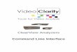 Clear View Command Line Interface - Video Clarity · Video Clarity, Inc. Phone: 408-379-6952 Fax: 408-379-6221 sales@videoclarity.com  10/24/2014 2 of 40