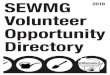 SEWMG 2018 Volunteer Opportunity Directory...Approved Volunteer Service: To qualify as approved volunteer service, all Master Gardener Volunteer (MGV) activities should meet the following
