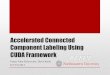 Accelerated Connected Component Labeling Using CUDA … · Connected Component Labeling (CCL) • There have been a number of attempts to improve performance of CCL: • Bailey and