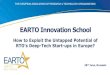 EARTO Innovation School€¦ · SP, Tecnalia, TNO, VTT. EARTO Members Among World’s ... ROBOTT-NET . A one-stop shop to first class robot technology capability Europe-wide. Two
