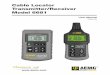 Cable Locator Transmitter/Receiver Model 6681g...The transmitter and receiver each have a large back-lit LCD and large keys. The transmitter applies an AC voltage modulated by digital