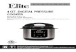 4 QT. DIGITAL PRESSURE COOKER - secure.img1.wfcdn.com · 4 QT. DIGITAL PRESSURE COOKER Model: EPC-414(A~Z) INSTRUCTION MANUAL Before operating your new appliance, please read all