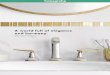 A world full of elegance and harmony. - Hansgrohe...a perfect ergonomic design and allow the water to be set precisely at the desired temperature. F ine golden details and an elegant