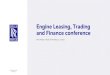 Engine Leasing, Trading and Finance conference · 2020-07-30 · IntelligentEngine Connected, Contextually aware, & Comprehending Product Services Digital . Engine Leasing, Trading