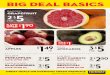 BIG DEAL BASICSblog.fairwaymarket.com/content/uploads/2015/01/Big... · 1 lb bag baby carrots fresh-picked blackberries bunches of broccoli hass avocados $149 lb 3$5 for 3 $5 for