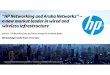 “HP Networking and Aruba Networks” – a new market leader ... · Use Case 1/10GbE ToR Server Access 10/40GbE ToR Server Access – VXLAN/NVGRE Converged ToR Access - FCoE/FC