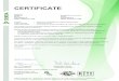 CERTIFICATE - alvit.it · ANNEX TO ENEC CERTIFICATE 81-100011 page 1of 4 DEKRA Certification B.V. Meander 1051, 6825 MJ Arnhem P.O. Box 5185, 6802 ED Arnhem, The Netherlands T +31