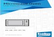 Microwave Oven - Beko · 2018-11-06 ·  Microwave Oven User Manual MOB 20231 BG 01M-8847923200-4118-01 EN DE FR ES NL
