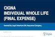 Agent/Broker Use Only CIGNA INDIVIDUAL WHOLE LIFE (FINAL … · 2019-07-03 · Agent/Broker Use Only Individual Whole Life Insurance (Final Expense) 5 A Final Expense policy helps