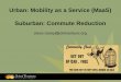 Urban: Mobility as a Service (MaaS) Suburban: Commute ......BMW: Moovit, MyCityWay, ParkNow, DriveNow Daimler: Moovel, RideScout, GlobeSherpa, Park2gether, Car2Go, MyTaxi • “Google