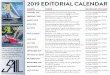 2019 EDITORIAL CALENDAR · BOAT REVIEWS: HYLAS 48, ASTREA 42 SUMMER CHARTERS * ITALY’S AMAZING AMALFI COAST * SAILING THE FRENCH RIVIERA * THE BEST OF BELIZE BLUEWATER CLASSIC AMERICANS