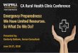 CA Rural Health Clinic Conference · Kimberly has facilitated multi -event training and exercise programs supporting more than a dozen tabletops, functional and full scale exercises