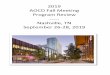 2019 AOCD Fall Meeting Program Review ----- Nashville, TN ...€¦ · Treatment updates (4) Business/practice tips (3) Clinical pearls and updates (3) Cosmetic dermatology (3) Pharmaceutical