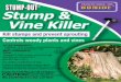 STUMP-OUT Stump & 116450 Stump Vine 4-274.pdf 1 4/13/16 3 ... · To use for Vine Control: For best results when treating vines such as poison oak, poison ivy, etc. that grow on or