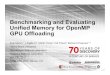 Benchmarking and Evaluating Unified Memory for OpenMP GPU · 8qlilhg 0hpru\ 5hfhqw *38 dufklwhfwxuhv lqwurgxfh hqkdqfhg vxssruw iru xqlilhg phpru\ &38 dqg *38 xvh d vlqjoh xqlilhg
