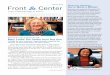 Winter 2019 Front Center You’re Worth a Million! · 2019-01-22 · 1 Front & Center Your Philanthropy at Work Winter 2019 Chat with member and volunteer Mary Kirby at The Center’s