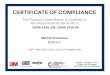 Freestanding Horizontal Lifeline - OSHA Compliance Certificate OSHA 1926.502, OSHA 1910.66 8517713 PORT